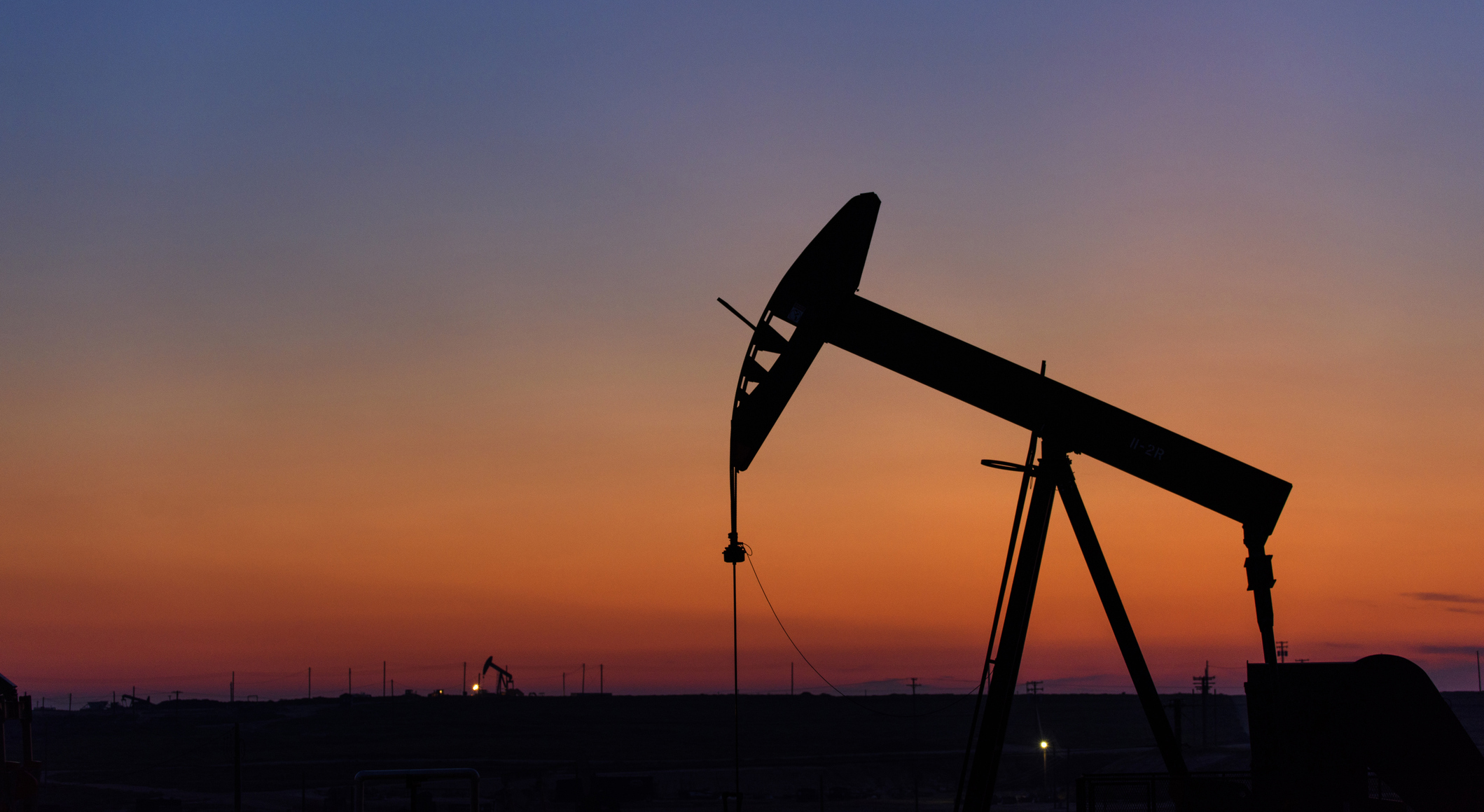 Pumpjack at sunset